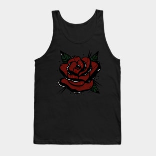 Red rose tattoo Tank Top